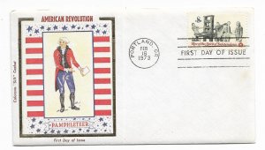 US 1476 8c Pamphleteer on FDC Colorano Silk Cachet ECV $125.00