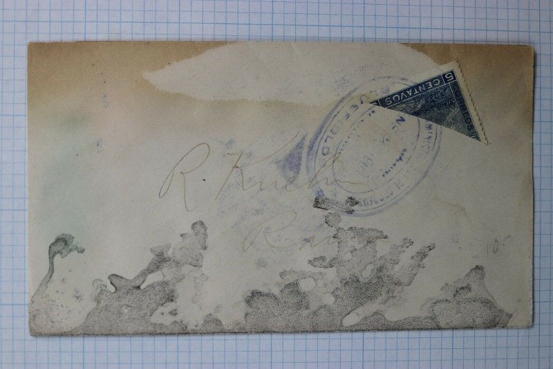 Nicaragua Bluefields Postal marking NO SE ENCUENTRA Bisect sc#125 cover 1903 