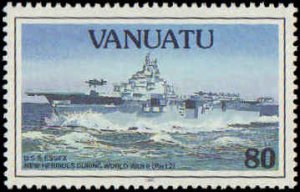 Vanuatu #590-593, Complete Set(4), 1993, Aviation - Airplanes, Military Relat...
