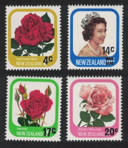 New Zealand Roses surch 4v 1979 MNH SG#1201-1203b