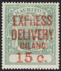 MAURITIUS 1904 EXPRESS DELIVERY 15C