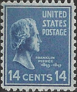 # 819 MINT HINGED FRANKLIN PIERCE