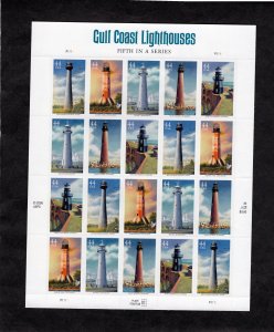 4409-4413 Gulf Coast Lighthouses, MNH sheet/20