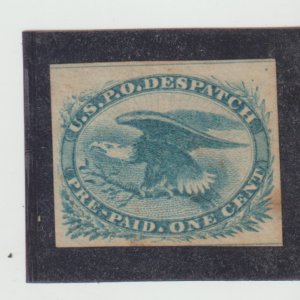 US Scott #LO5 Eagle Carrier Stamp, Mint l H-Unused, No Gum as Issued, SCV $25.00