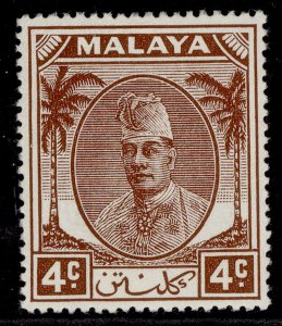 MALAYSIA - Kelantan GVI SG64, 4c brown, M MINT.