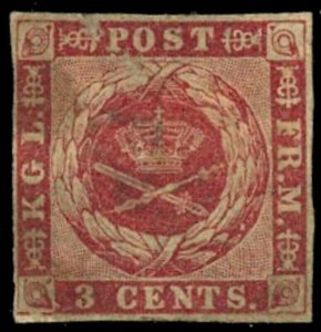 1855 Danish West Indies Stamp # 1 Used