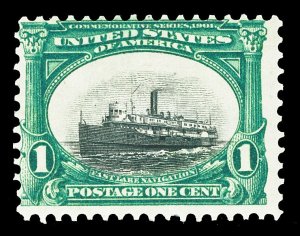 Scott 294 1c Pan-American Issue Mint Fine OG HR Cat $17