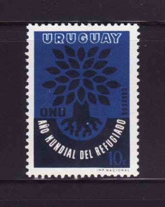 Uruguay 657 Set MNH World Refugee Year (B)