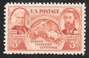 964 3 cents Oregon Territory Stamp mint OG NH EGRADED VF-XF 85