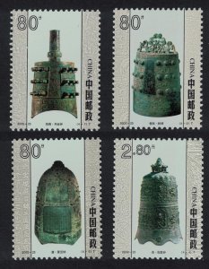 China Ancient Bells 4v 2000 MNH SC#3074-3077 SG#4557-4560 MI#3202-3205