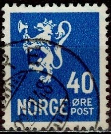 Norway; 1946: Sc. # 200A: Used Single Stamp