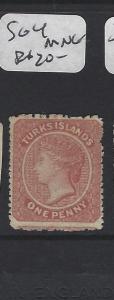 TURKS ISLANDS (P1805BB)  QV   1D  SG 4   MNG