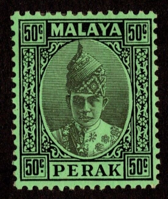 KAPPYSstamps MALAYA PERAK SCOTT 95 MINT HINGED VF CV $50 (FB25)