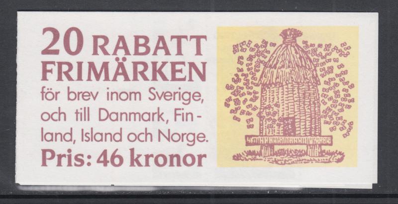 Sweden Sc 1828a MNH. 1990 Apiculture Intact Booklet, VF Bees, Honey 