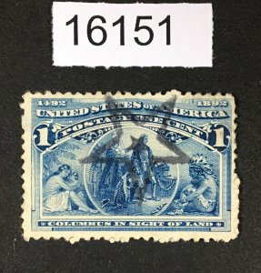 MOMEN: US STAMPS # 230 FANCY STAR USED LOT #16151