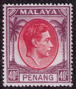 Malaya - Penang #18  Mint  VF  VLH  Cat $ 4.25