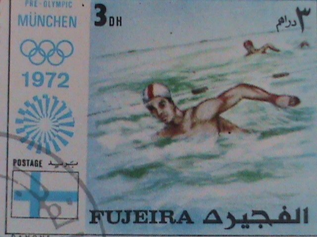 ​FUJEIRA STAMP-1972 OLYMPIC GAMES MUNICH'72 - CTO COMPLETE-LARGE SET SHEET VF