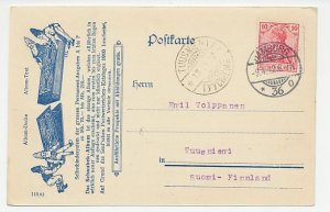 Illustrated card Deutsches Reich / Germany 1912 Stamp album - Schaubek - Gnome