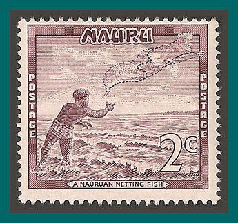 Nauru 1966 Fisherman, 2c MNH 59,SG67