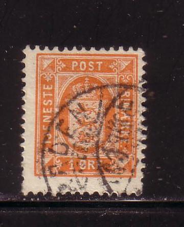 Denmark Sc O11 1902 1 o Official stamp used