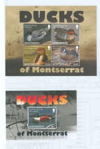 Montserrat #1285-1286 Mint (NH) Souvenir Sheet (Ducks) (Fauna)