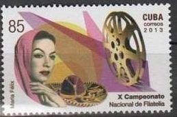 CUBA Sc# 5452 FAMOUS PEOPLE   Maria Felix   2013 MNH