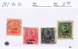 BRAZIL  293-96   USED