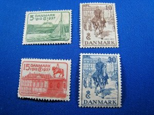 DENMARK  1937  -  SCOTT # 258-261   MNH     (Hd1)