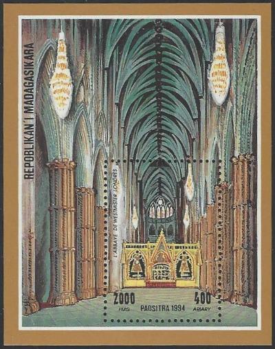 Madagascar #1215 MNH Souvenir Sheet Westminster Abbey