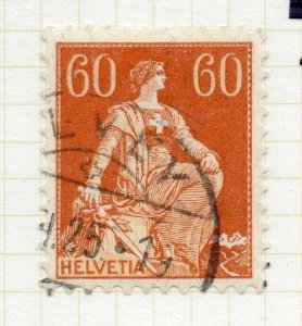 Helvetia 1916-18 Early Issue Fine Used 60c. NW-166822