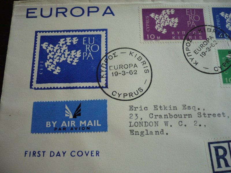 Europa 1962 - Cyprus - Set - First Day Cover