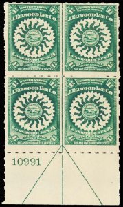 M & M - MULTIPLES RS292p mint block  (ID # 109902)