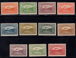 MOMEN: PAPUA NEW GUINEA SG #212-222 MINT OG NH LOT #67808