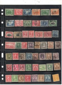 US 1800'S TO EARLY1900'S COLLECTION ON STOCK SHEET MINT/USED