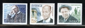 Sweden 2102-04 MNH, Nobel Laureates in Literature Set from 1994.