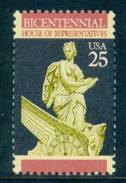 2412 25c House Fine MNH