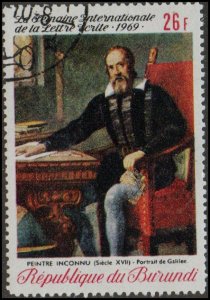 Burundi 295 - Cto - 26fr Painting / Galileo Galilei (1969)