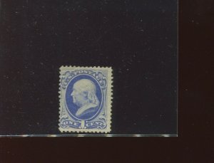 Scott 134 Franklin Unused Grill  Stamp w/PF & APS Certs (Stock 134-c2)