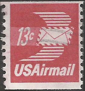 # C83 USED WINGED AIRMAIL ENVELOPE