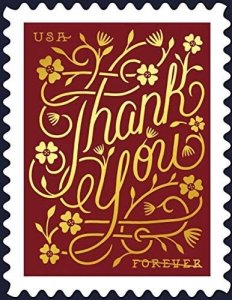 USPS Thank You (Sheet of 20) Postage Forever Stamps