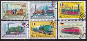 1971 - AJMAN, Old locomotives, Mic 1197-1202 - Used