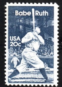 SC# 2046 - (20c) - Babe Ruth, MNH Single
