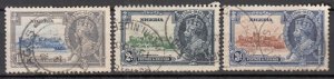 Nigeria - 1935 Silver Jubilee Sc# 34/36 - Used (7009)