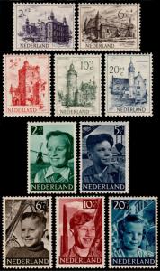 ✔️ NETHERLANDS 1951 - COMPLETE YEAR SET - NVPH 568/577 ** MNH OG CV 70.00 EURO