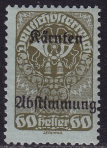 Austria - 1920 - Scott #B19 - mint - Carinthia Plebiscite