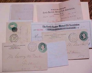 US COVER WITH LETTER  BRATTLEBOROUGH VERMONT 2 DIFF. also 1879 ALL WITH LETTER