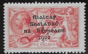 Ireland 13 1922  five sh. vf mint nh