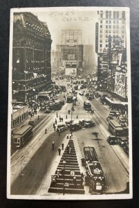 1931 Bremen Sea Post Germany RPPC postcard Cover To Leipzig Times Square