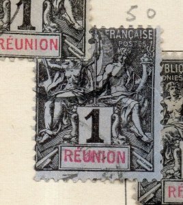 Reunion 1892 Early Issue Fine Used 1c. NW-186763