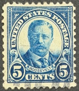 USA, 1922, SC# 557, Theodore Roosevelt, Used, VG